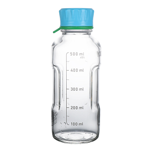 德国进口Duran杜兰瓶125/250/500/1000ml 蓝盖试剂瓶玻璃瓶透明YOUTILITY瓶GL45带盖硅胶标识环实验室试剂瓶