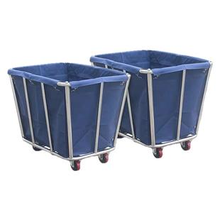 布草车酒店宾馆客房工作服务车不锈钢推车洗衣房干洗店收纳回收车