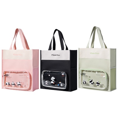 得力手提袋学生拎书美术袋