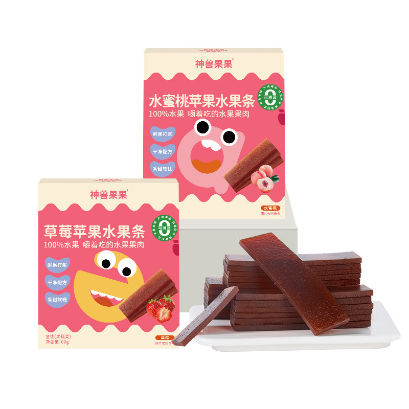 神兽果果水果条宝宝小吃健康营养果肉条