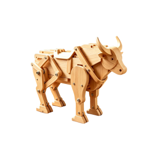 动手能力培养DIY玩具木牛流马攻城车诸葛亮机械模型儿童益智摆件