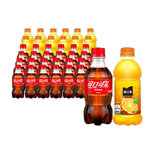 可口可乐碳酸饮料经典原味300ml*24瓶+美汁源果粒橙300ml*12瓶
