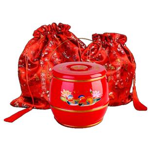 新娘嫁妆装子孙桶袋子孙袋装五宝果子袋龙凤袋百喜袋传宗接代红袋