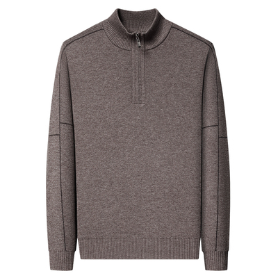 罗蒙100%纯羊毛衫男士加厚羊绒衫