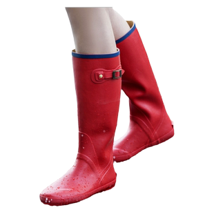 雨鞋女款秋冬新款时尚外穿高筒防护水靴防滑橡胶水鞋野鸟协会雨靴