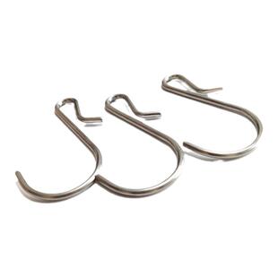 家用小五金S钩窗帘钩不锈钢挂钩J型收纳钩子2MM粗不锈钢挂钩
