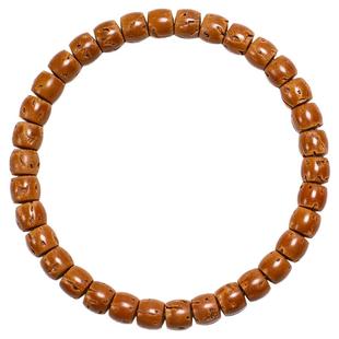 精工雕刻桃核直切手串单圈素籽串光珠文玩手链佛珠念珠DIY配饰