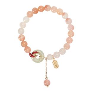 大英博物馆锦鲤和田玉手链手串玛瑙金榜题名新年礼物生日礼物女生