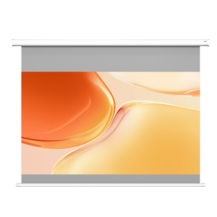 艾瑞尔悬拾光电动光子小白盒幕布家用办公遥控高清投影光子幕隐藏嵌入式投影幕升降100/120寸4K投影仪幕布