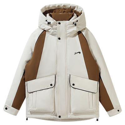 贵人鸟工装撞色羽绒服情侣款