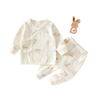 新生婴儿衣服分体纯棉套装春秋0到3个月初生宝宝春装a类纯棉秋冬9