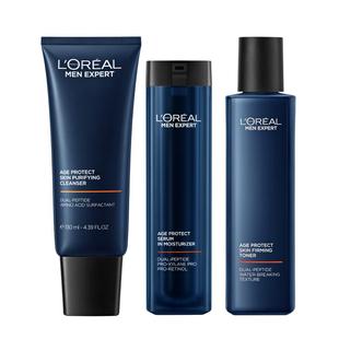 欧莱雅男士肌源紧致淡纹补水保湿护肤品套装