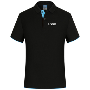 工作服t恤定制夏季工装短袖纯棉工衣女polo衫文化衫衣服印logo