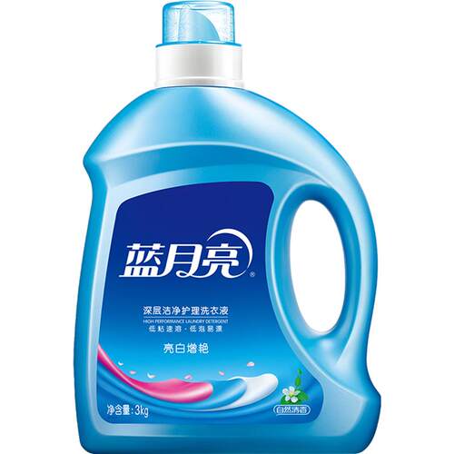 蓝月亮洗衣液3kg自然清香天猫正品整箱家用官方常规大瓶持久留香