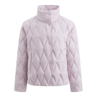 BINJORA冰洁95绒女款轻薄秋羽绒服短款泡芙保暖柔软亲肤立领翻领