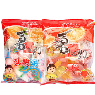 喜之郎什锦乳酸果冻360g*5整箱儿童休闲零食品大礼包小吃批发果肉