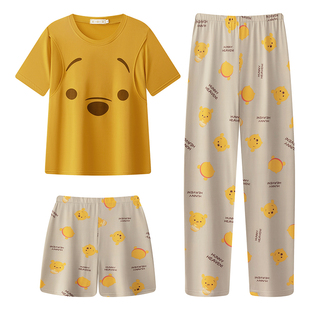 三件套夏季月子服薄款产后纯棉孕妇睡衣女夏哺乳产妇喂奶短袖短裤