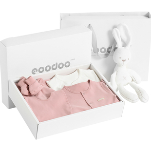 eoodoo品嘟新生儿衣服套装婴儿礼盒满月百天宝宝礼物母婴用品大全