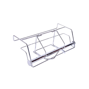 超市连卷袋支架挂式免打孔不锈钢横挂防锈散称购物塑料手撕袋支架
