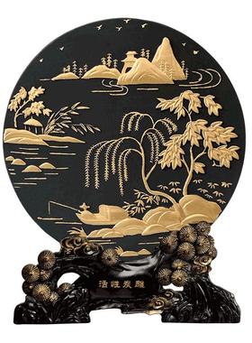 集里雅韵活性炭博古架装饰品摆设