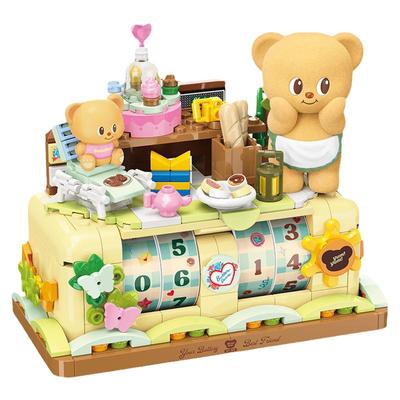 TOPTOY黄油的每一天万年历黄油小熊积木可爱摆件礼物拼装玩具