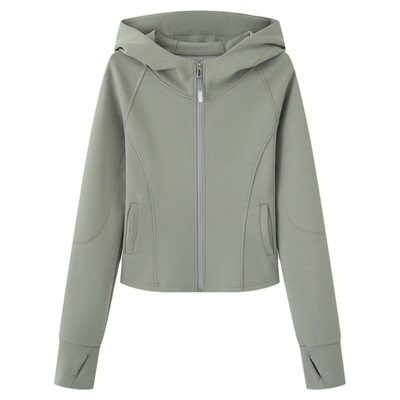 画风drawwind修身短款连帽夹克