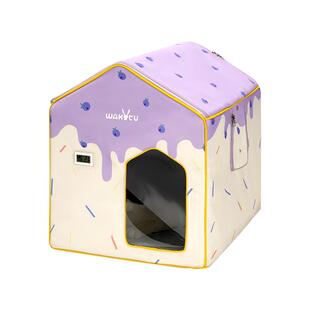 wakytu英国猫咪空调屋夏天猫窝冷气房冰窝夏季降温宠物空调房冰屋
