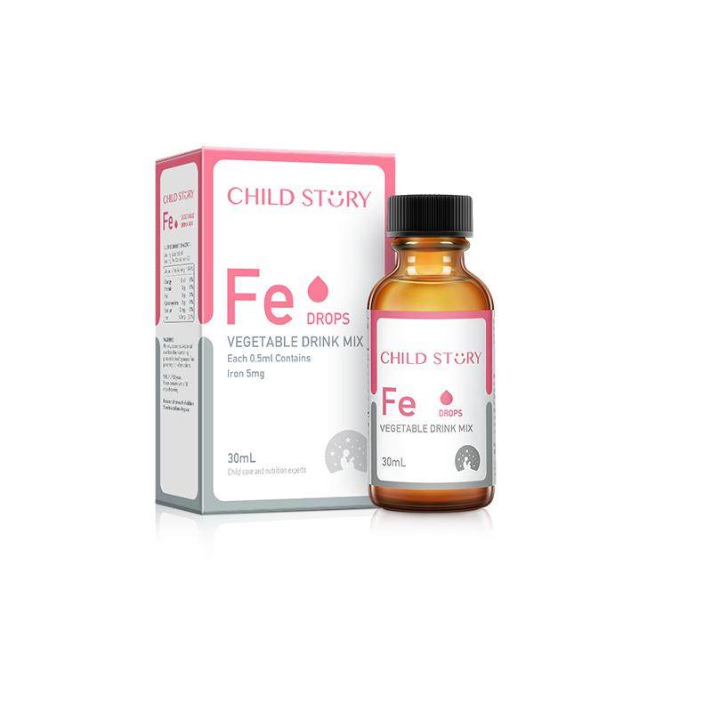 童年故事铁剂婴幼儿补铁儿童宝宝孕妇补血钙铁锌口服液进口