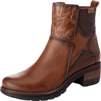 派高雁牛皮休闲圆头短靴