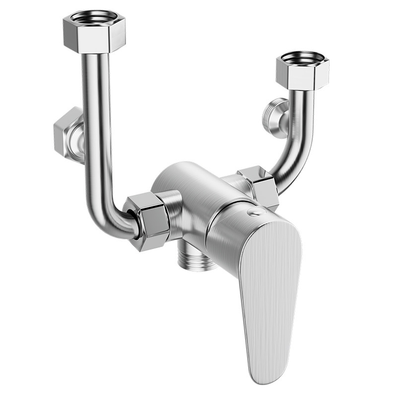 电热水器混水阀开关阀卫生间冷热明装淋浴水龙头配大全通用U型阀
