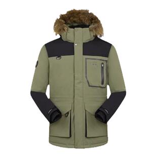 探路者羽绒服男秋冬季户外运动派克服防风蓄热保暖男款鹅绒防寒服