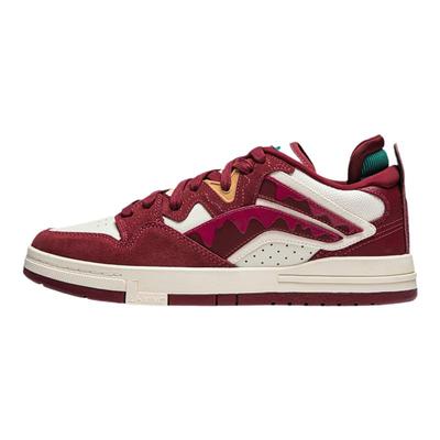 李宁正品2024新款惟吾PRO男子时尚系带低帮耐磨运动板鞋AECU027-1