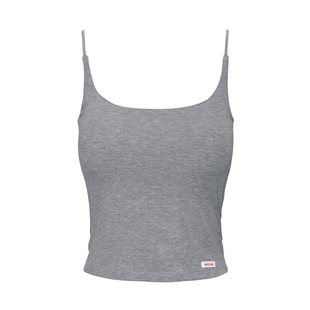 Kroche  clean fit U领百搭 带胸垫可调节细肩带吊带内搭上衣