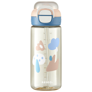 ppsu吸管杯大容量成人孕产妇专用刻度杯子学生上学儿童水杯夏季