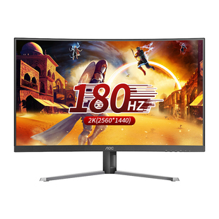 AOC显示器31.5英寸电竞2K180Hz台式电脑CQ32G4E液晶曲面屏1500R