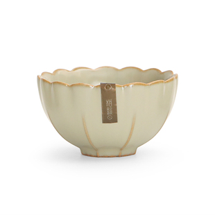 柏韵汝窑功夫茶杯单杯女士聚财主人杯汝瓷开片高档个人专用品茗杯