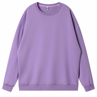 多巴胺圆领卫衣女男秋冬宽松彩色聚会演出服年会团体多人定制logo