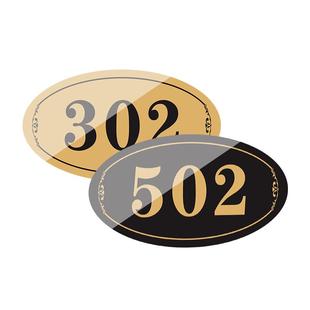 亚克力门牌定制门牌号码牌家用出租房宾馆宿舍包房间门牌数字号牌住宅门牌号订制门号贴个性创意门贴入户门做