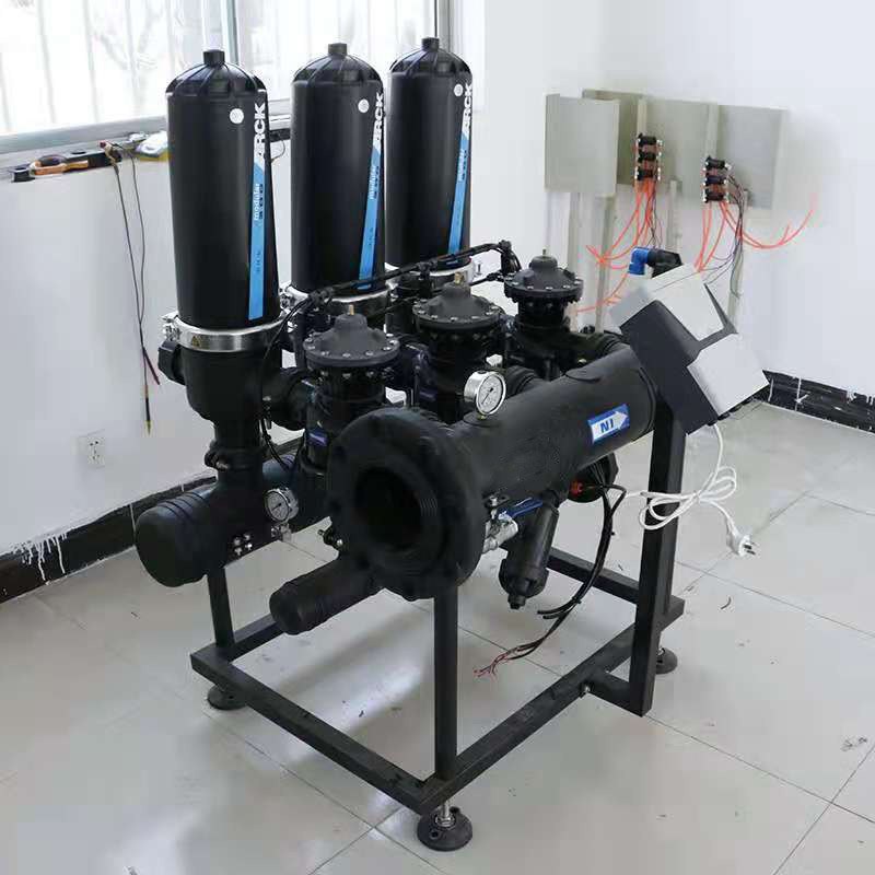 120目水肥一体化塑料网式过滤器 大棚滴灌喷灌T型叠片过滤器