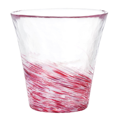 日本石冢硝子高颜值彩色清酒杯