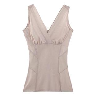 塑身衣上半身薄款超薄不带胸垫收腹束腰收小肚子美背塑形美体内衣