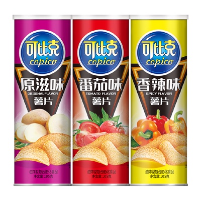 可比克香辣原味下午茶105g×3罐