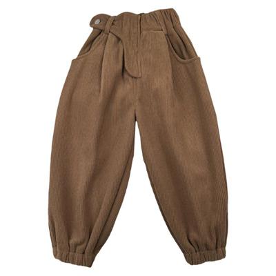 一体绒秋冬加厚儿童灯芯绒长裤潮