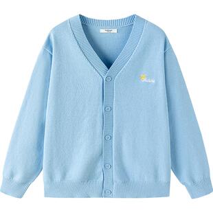 巴拉巴拉儿童针织衫外套男童女童开衫毛衣秋冬季新款童装中大童厚