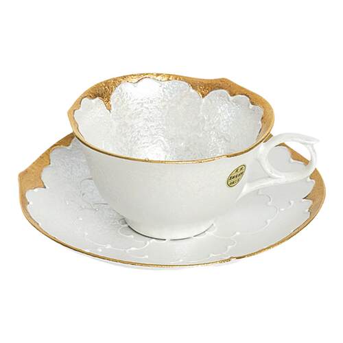 日本有田烧文山窑手工陶瓷咖啡杯手绘牡丹花红茶杯下午茶杯碟套装