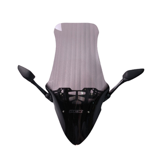 适用豪爵UHR150改装配件竞技风挡 新款加高增高 后视镜 前移支架