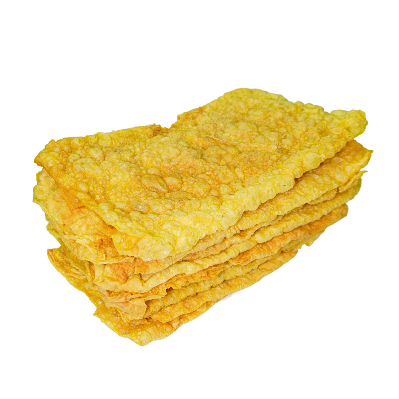 柳品味油炸腐竹螺蛳粉专用炸香脆豆腐皮豆皮火锅商用大片10斤包邮