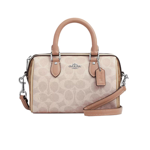 【自营】COACH/蔻驰波士顿包Rowan18老花手提女包节日礼物送女友