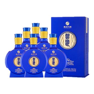 【旗舰正品】贵州习酒感恩98 酱香型白酒53度整箱装500ml*6瓶君品