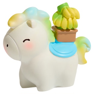 「马上不焦虑」正版马年吉祥物摆件生肖公仔桌面装饰有钱花礼物